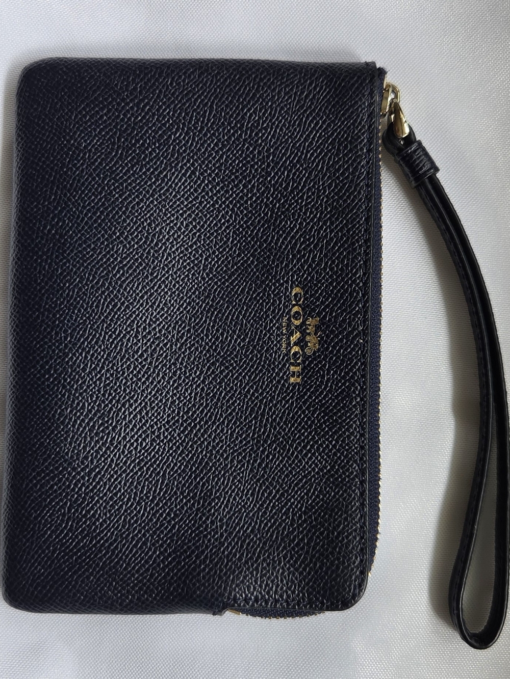 Coach Black Leather Wristlet Wallet
